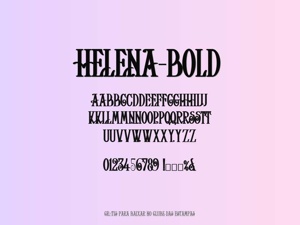 Fonte Helena Bold Grátis Para Baixar