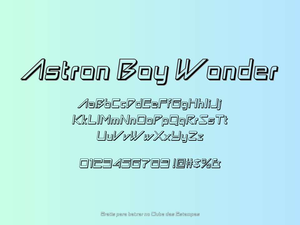 Fonte Astron Boy Wonder Grátis Para Baixar