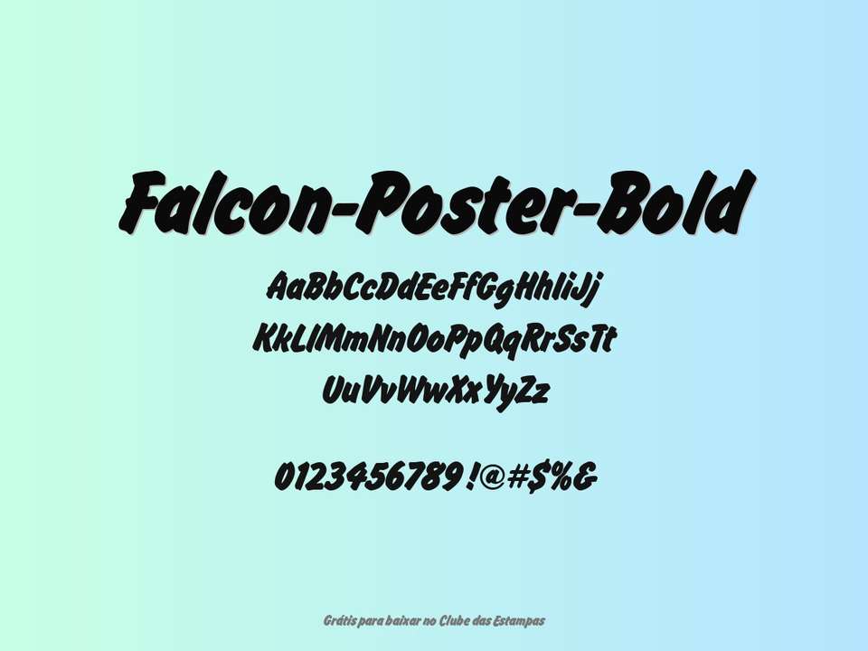 Fonte Falcon Poster Bold Grátis Para Baixar