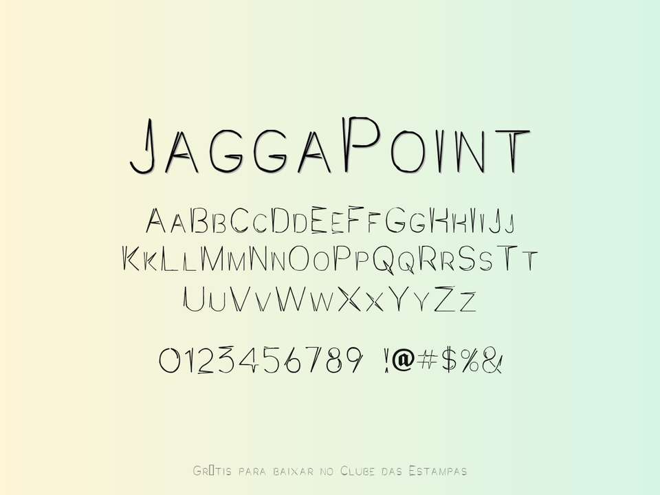 Fonte Jaggapoint Grátis Para Baixar