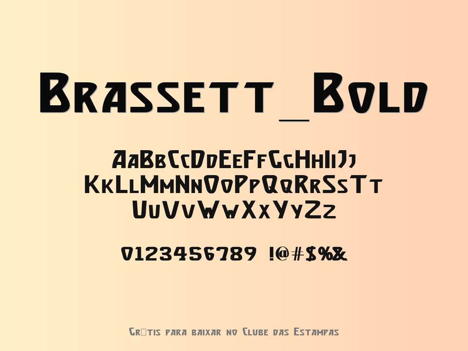 Fonte Brassett Bold Grátis Para Baixar