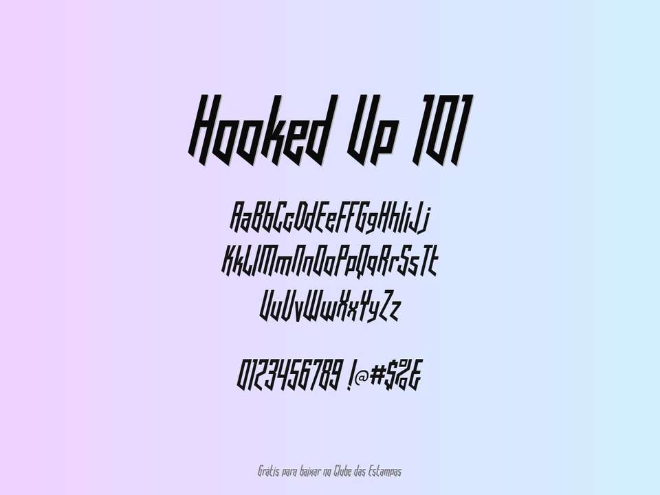 Fonte Hooked Up 101 Grátis Para Baixar