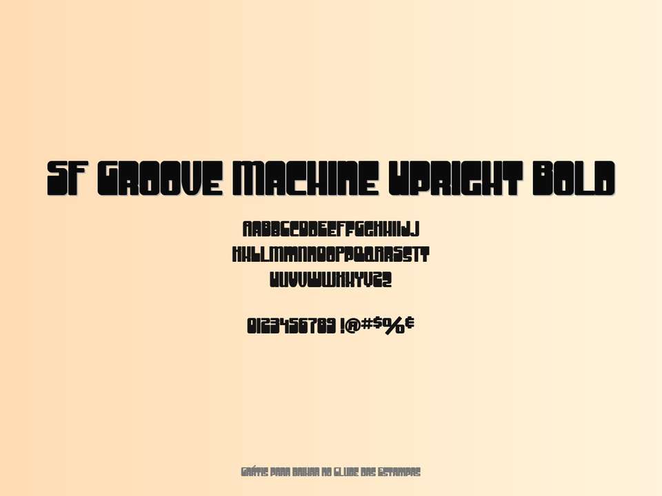 Fonte Sf Groove Machine Upright Bold Grátis Para Baixar