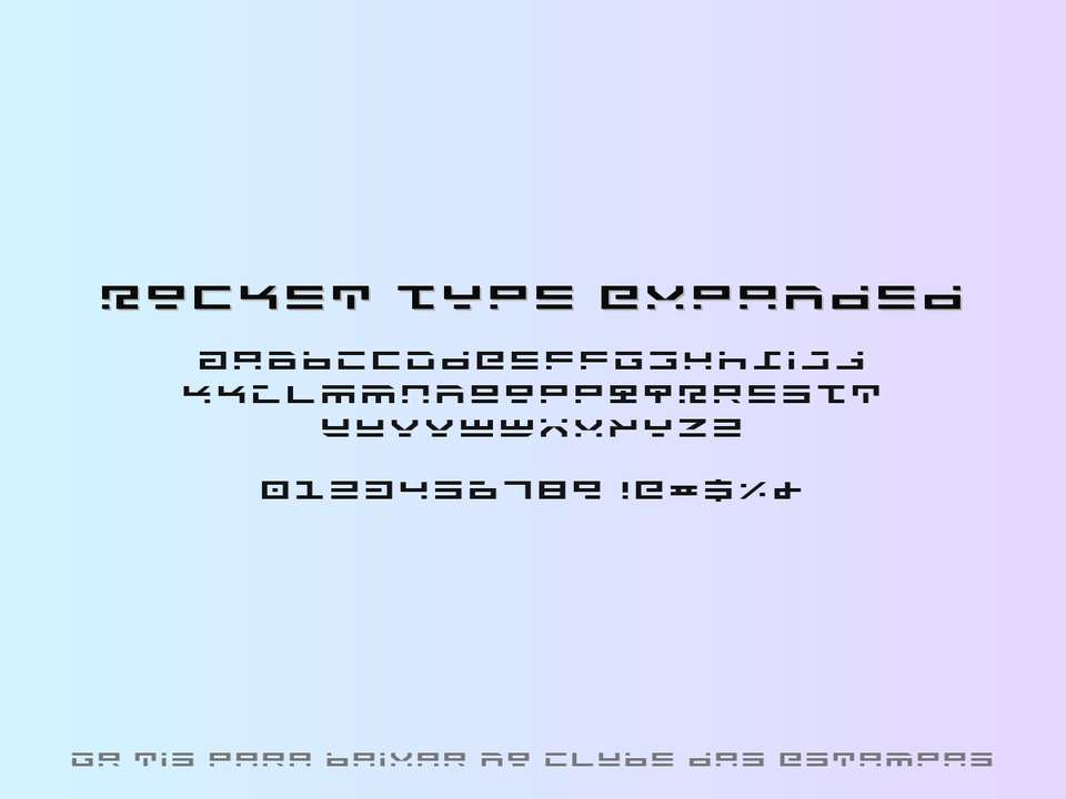 Fonte Rocket Type Expanded Grátis Para Baixar