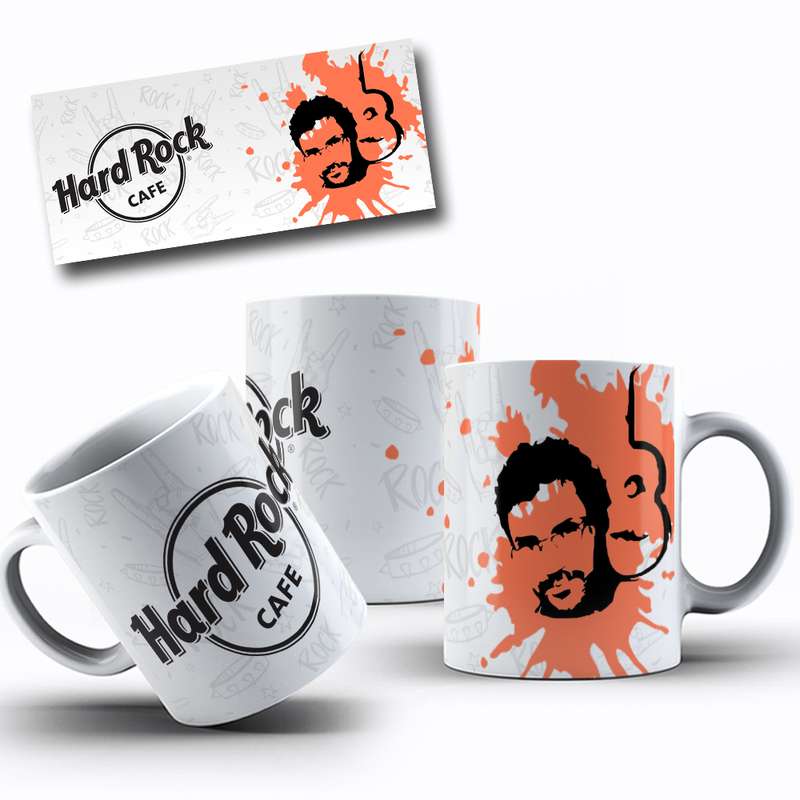 Arte Para Caneca Hard Rock Cafe Personagem Estilo 10