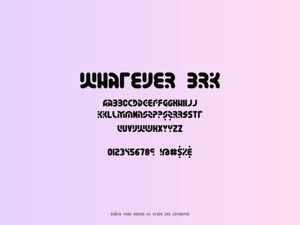 Fonte Whatever Brk Grátis Para Baixar