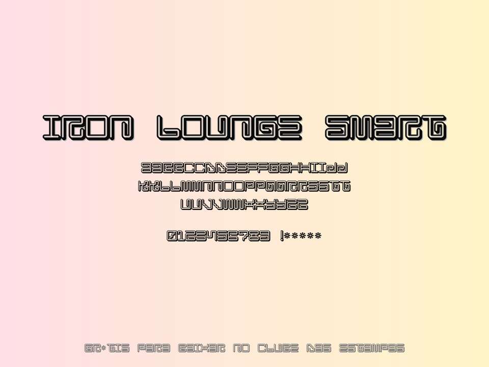 Fonte Iron Lounge Smart Grátis Para Baixar