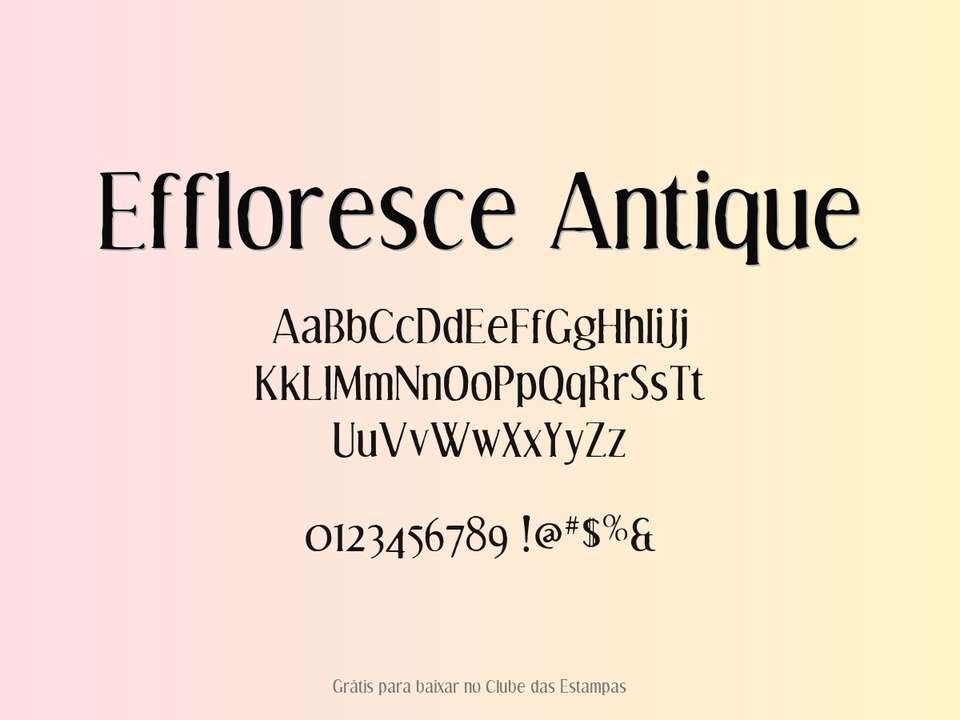 Fonte Effloresce Antique Grátis Para Baixar
