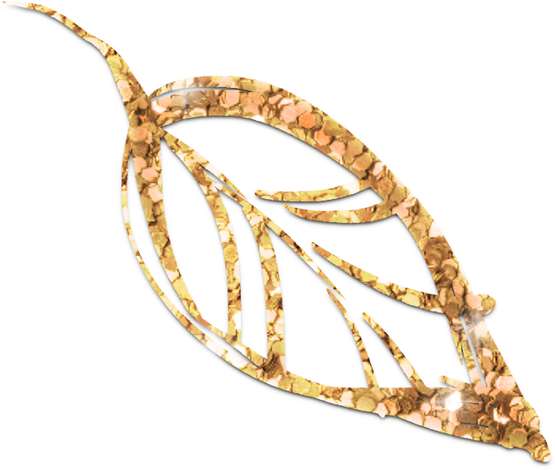 Ramo Folhagem Dourado Romantismo Png Grátis Para Baixar