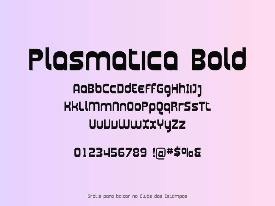 Fonte Plasmatica Bold Grátis Para Baixar