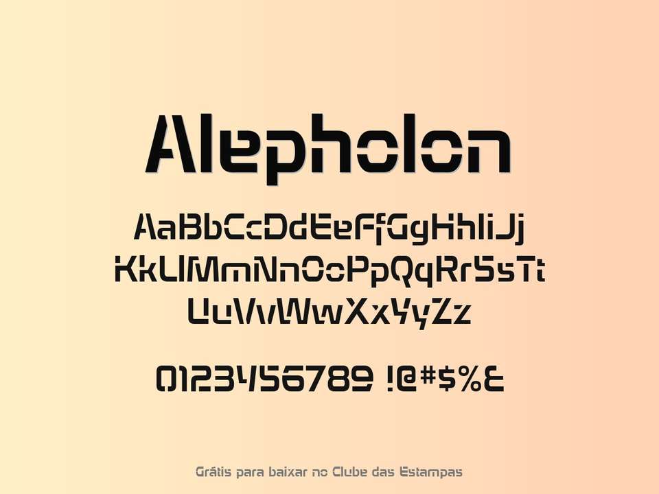 Fonte Alepholon Grátis Para Baixar