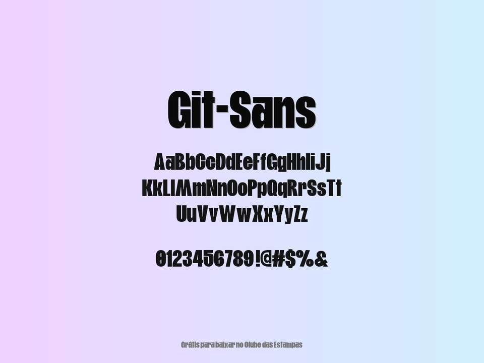 Fonte Git Sans Grátis Para Baixar