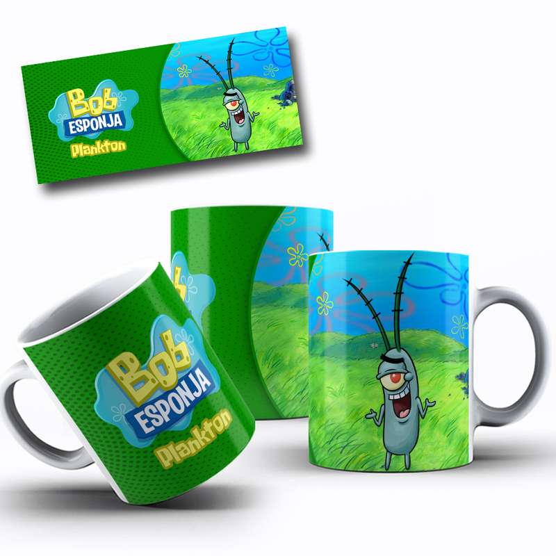 Arte Caneca Desenho Animado Bob Esponja (7)