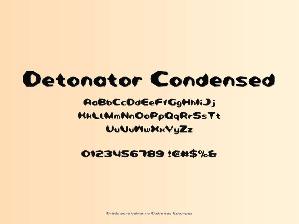 Fonte Detonator Condensed Grátis Para Baixar