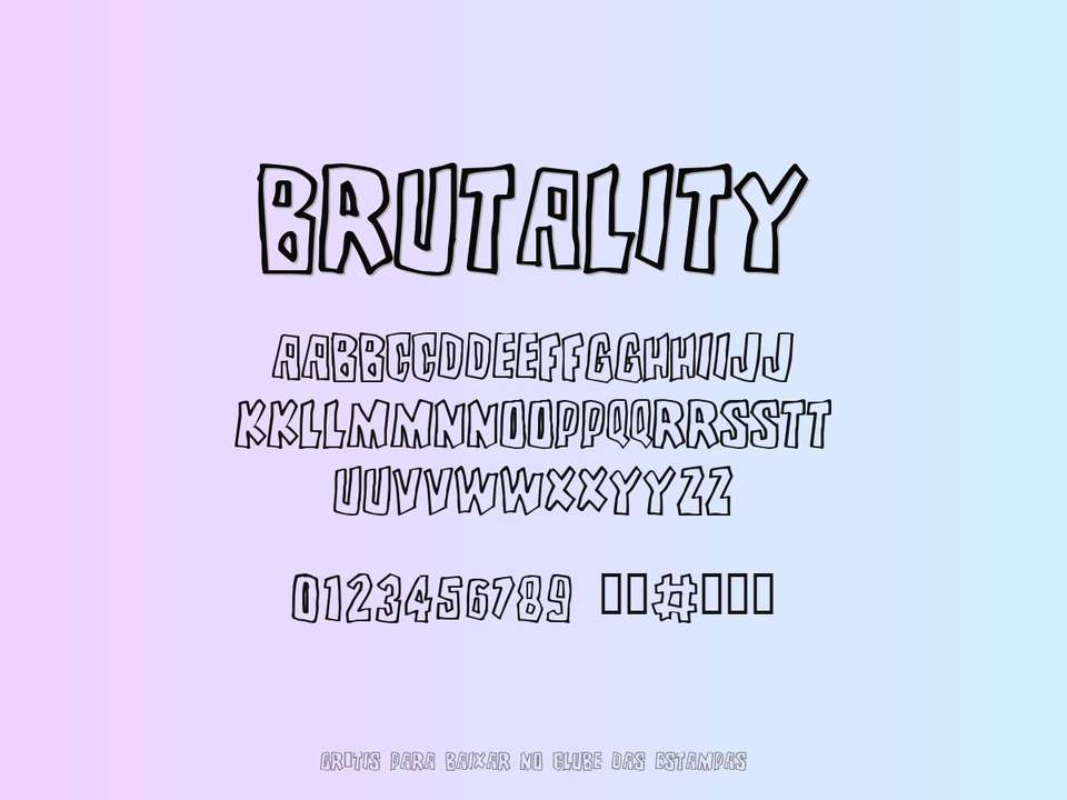 Fonte Brutality Grátis Para Baixar