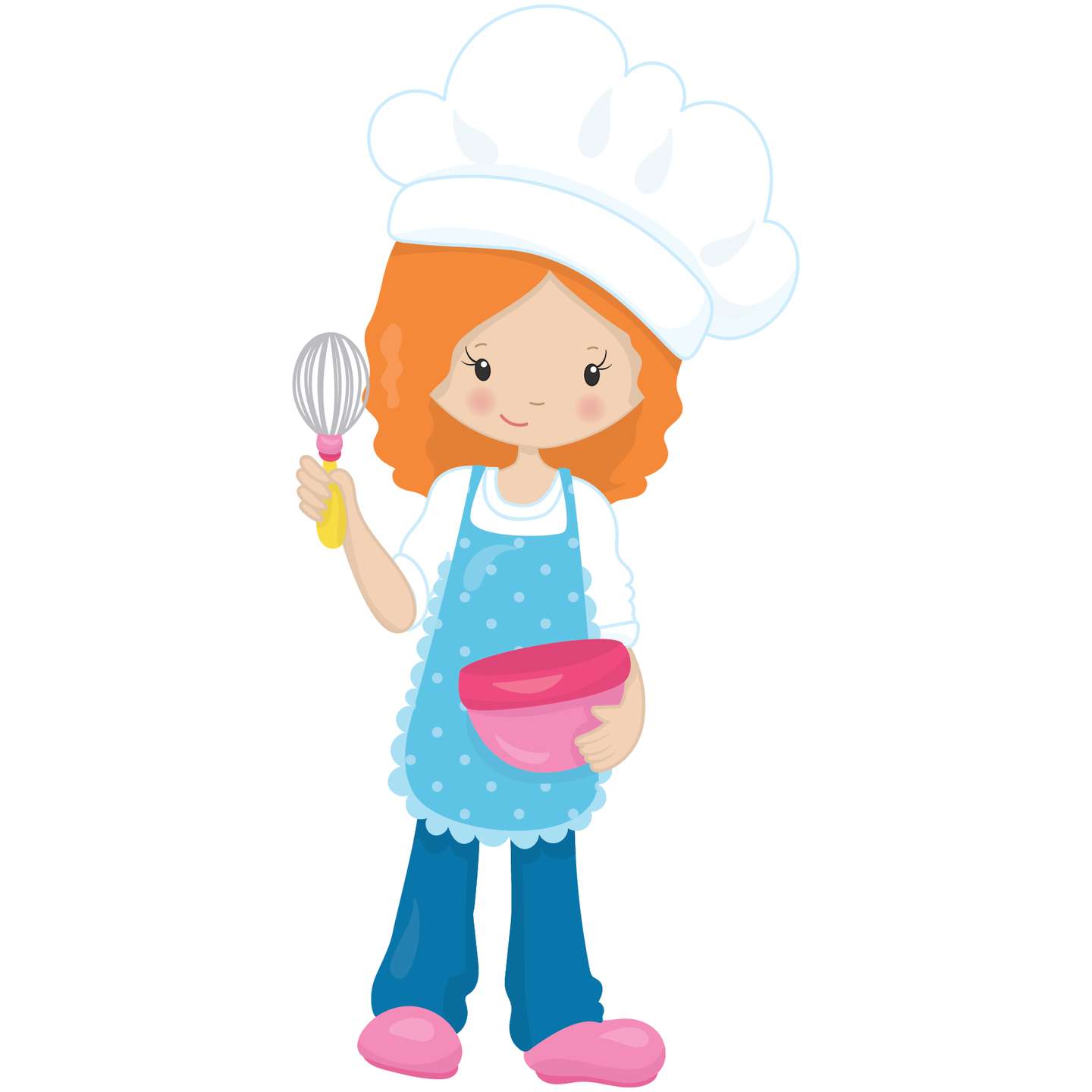 Menina Cozinheira Alegre Culinária Png Grátis Para Baixar