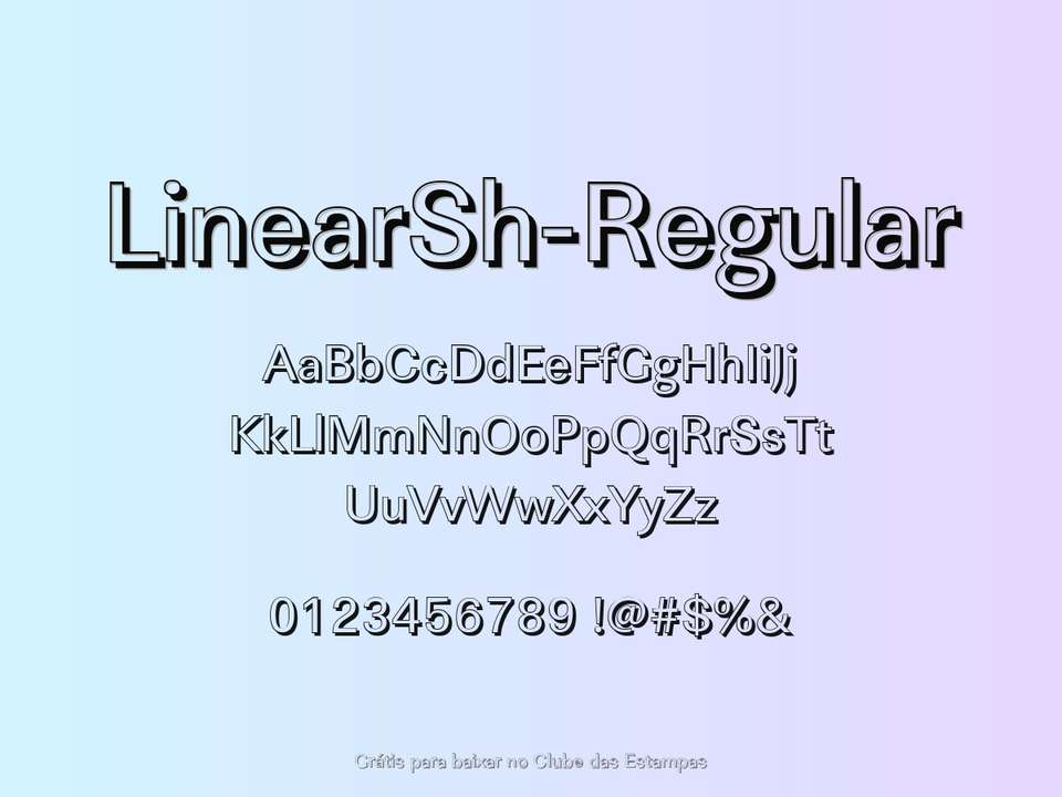 Fonte Linearsh Regular Grátis Para Baixar