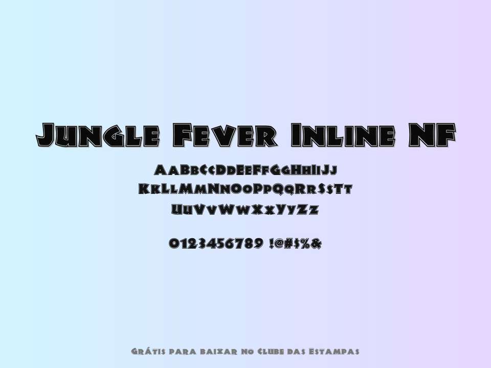 Fonte Jungle Fever Inline Nf Grátis Para Baixar