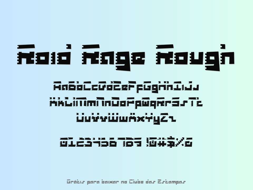 Fonte Roid Rage Rough Grátis Para Baixar