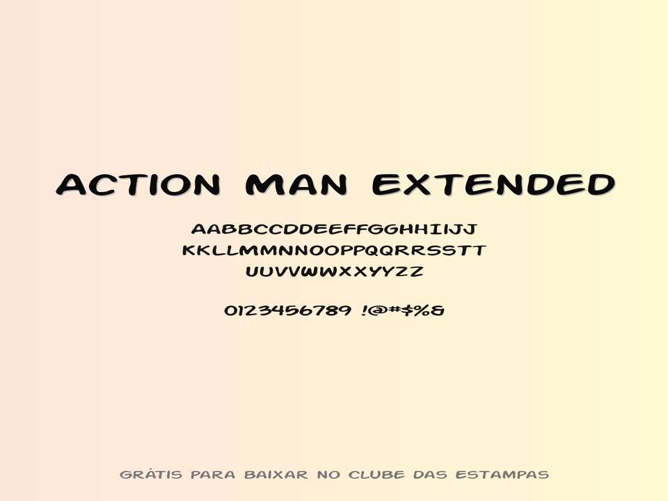 Fonte Action Man Extended Grátis Para Baixar