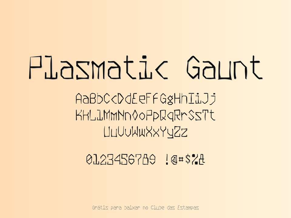 Fonte Plasmatic Gaunt Grátis Para Baixar