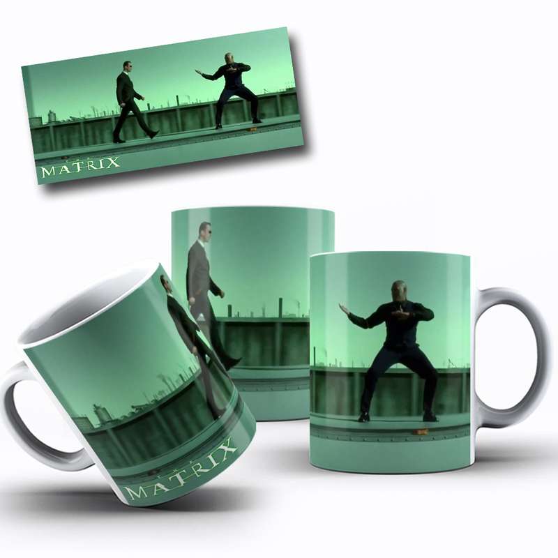 Arte Para Caneca Matrix Personagens Estilo Realista 13