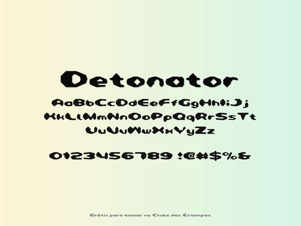 Fonte Detonator Grátis Para Baixar