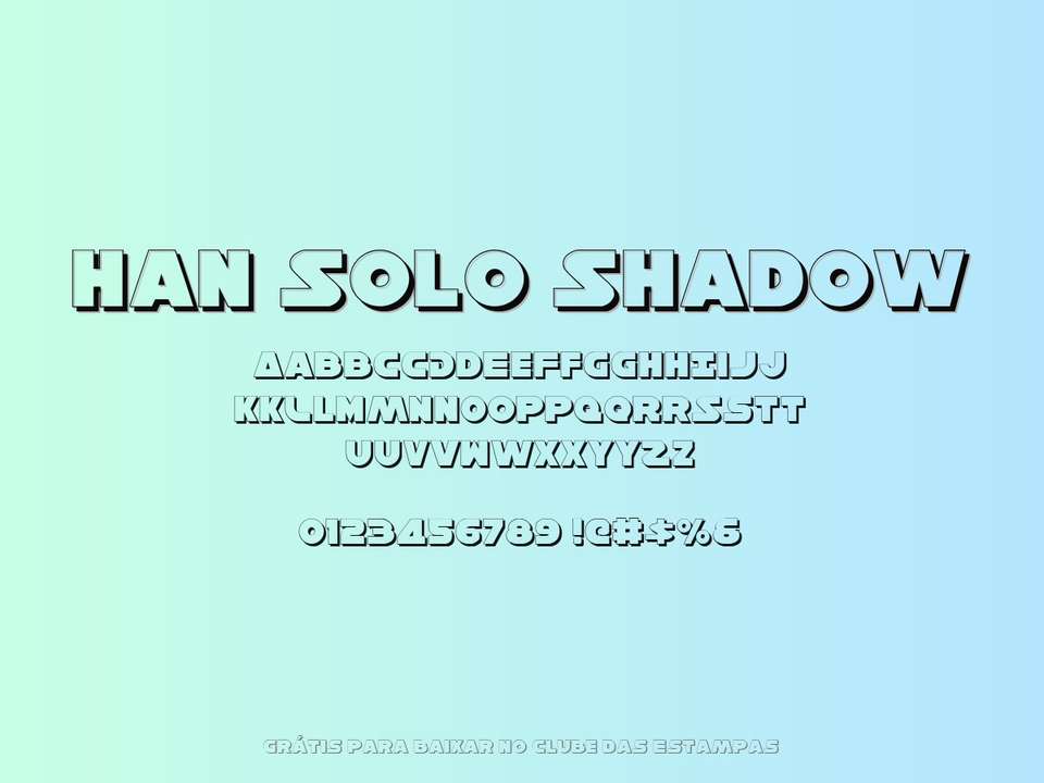 Fonte Han Solo Shadow Grátis Para Baixar