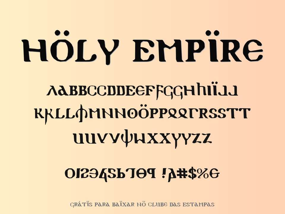 Fonte Holy Empire Grátis Para Baixar