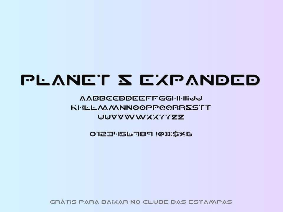 Fonte Planet S Expanded Grátis Para Baixar
