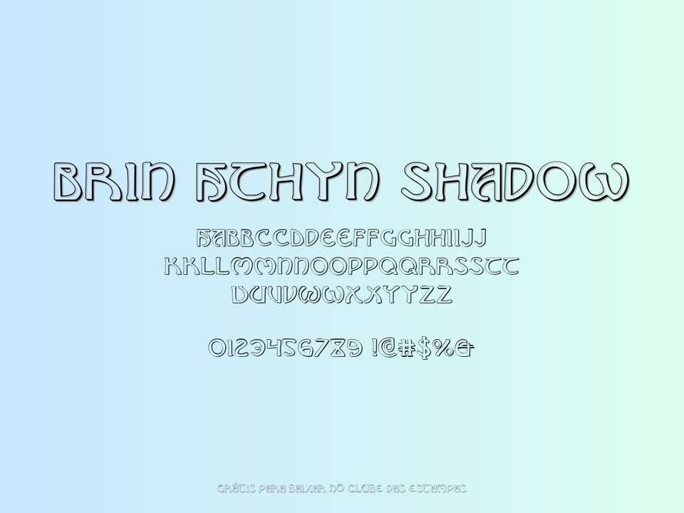 Fonte Brin Athyn Shadow Grátis Para Baixar