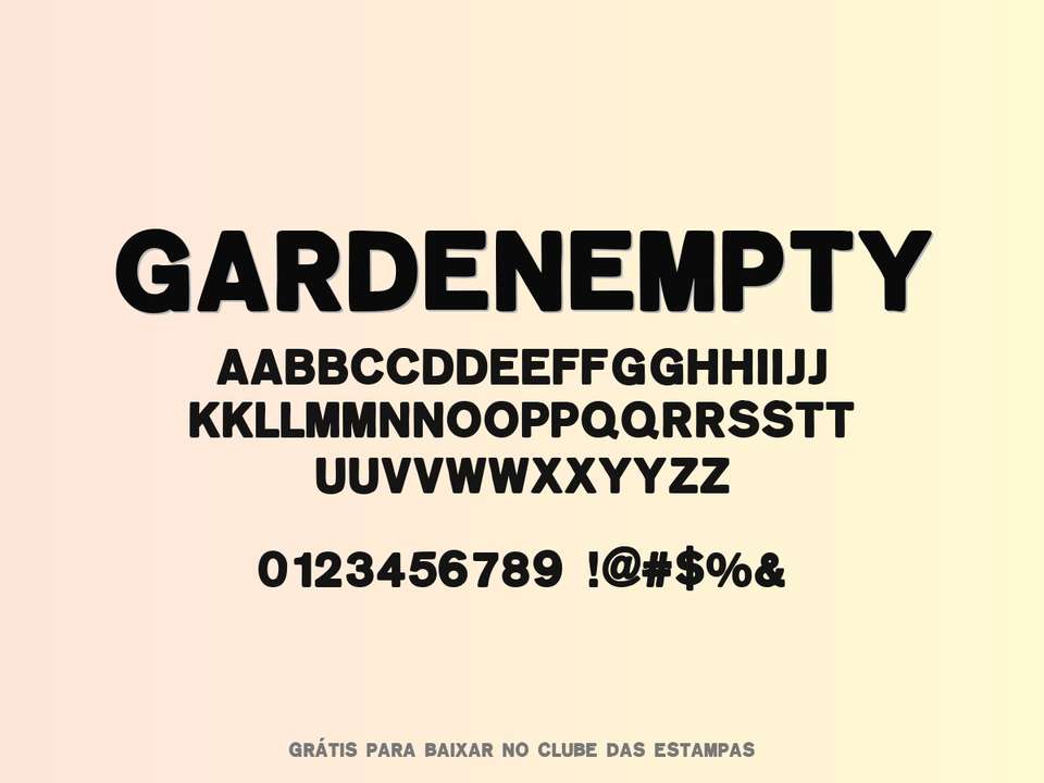 Fonte Gardenempty Grátis Para Baixar