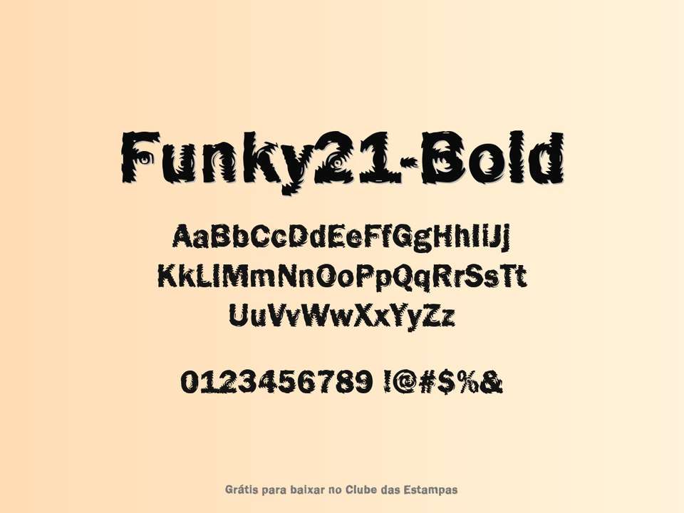 Fonte Funky21 Bold Grátis Para Baixar