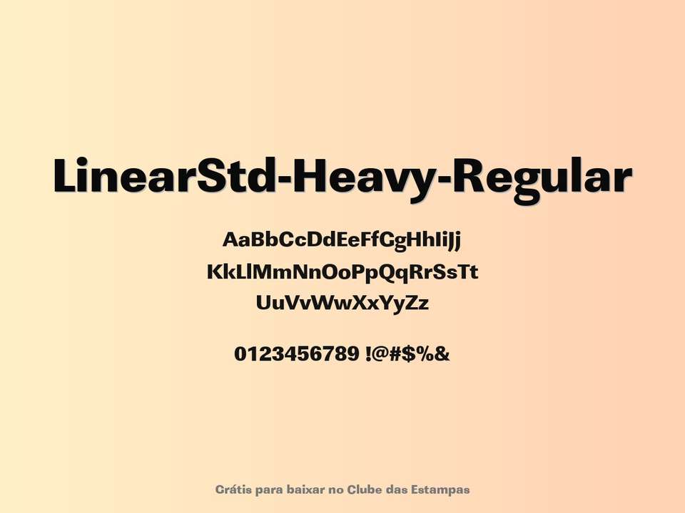 Fonte Linearstd Heavy Regular Grátis Para Baixar