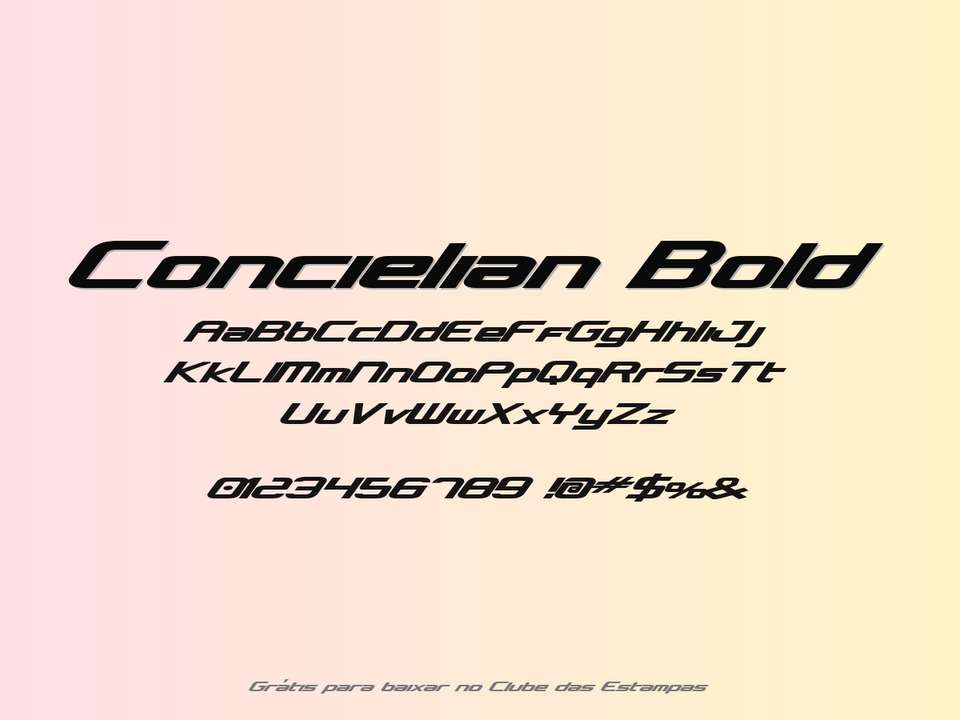 Fonte Concielian Bold Grátis Para Baixar