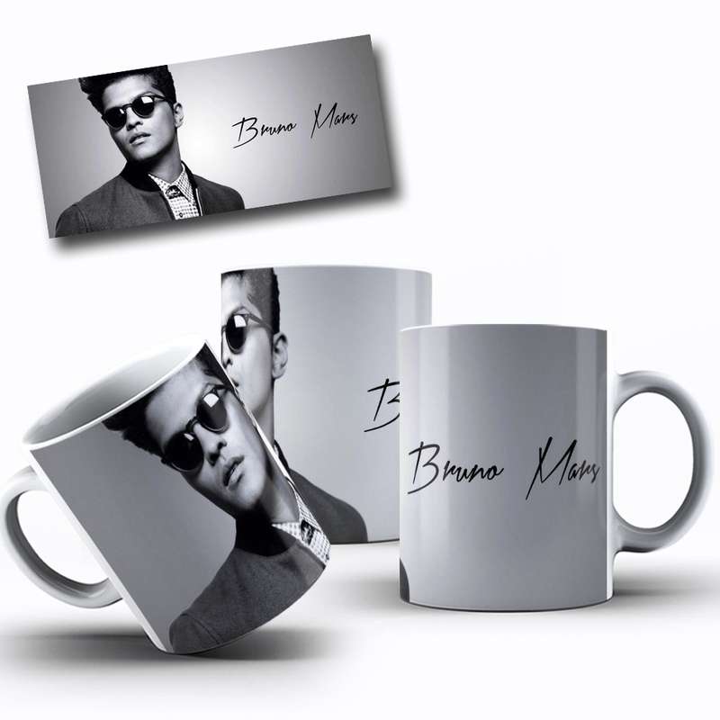 Arte Para Caneca Bruno Mars Cantor 3