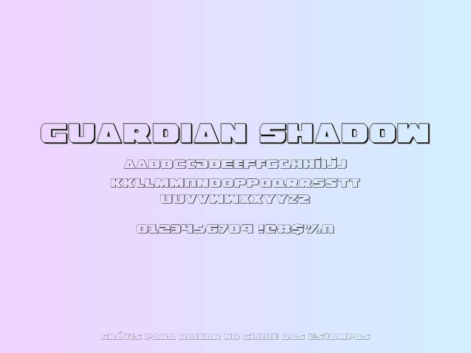 Fonte Guardian Shadow Grátis Para Baixar