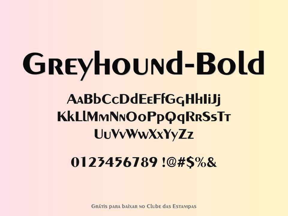 Fonte Greyhound Bold Grátis Para Baixar
