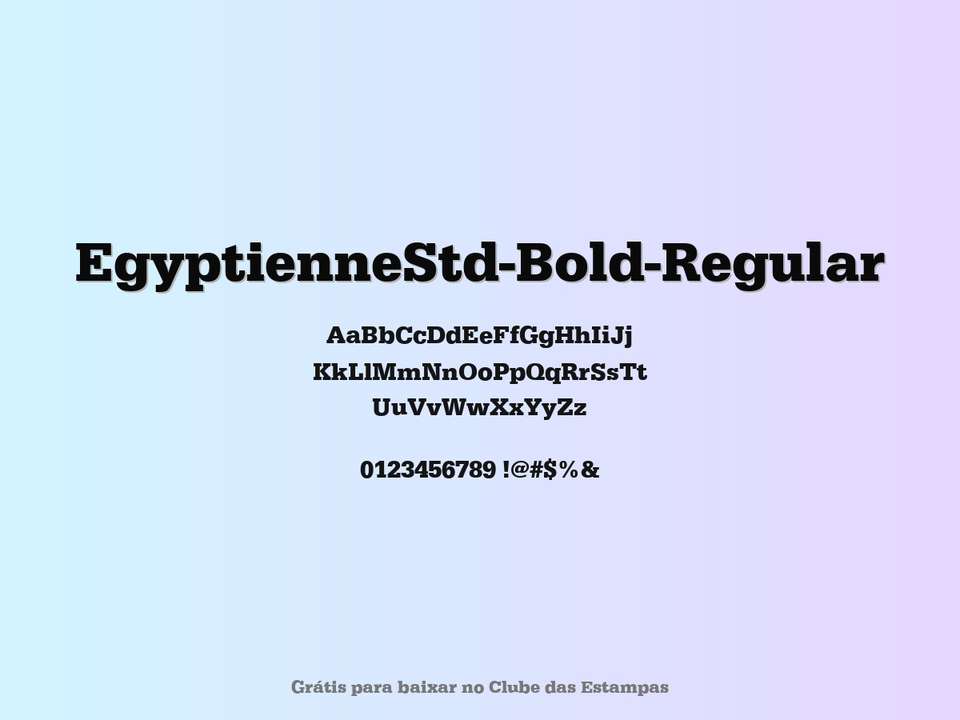 Fonte Egyptiennestd Bold Regular Grátis Para Baixar