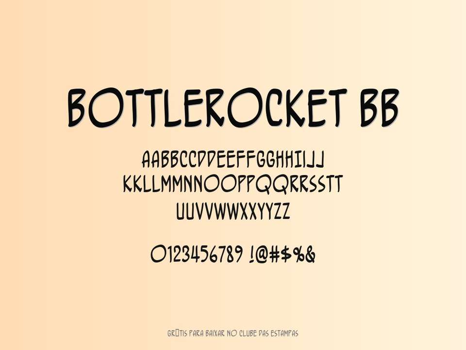 Fonte Bottlerocket Bb Grátis Para Baixar