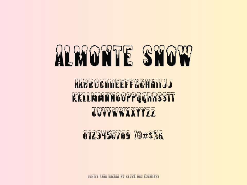 Fonte Almonte Snow Grátis Para Baixar