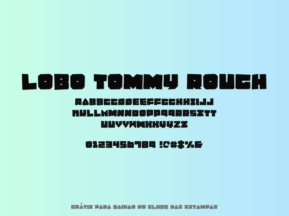 Fonte Lobo Tommy Rough Grátis Para Baixar