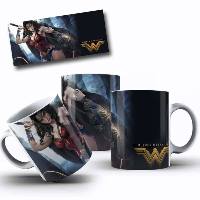 Arte Para Caneca Mulher Maravilha Personagem Serie 20