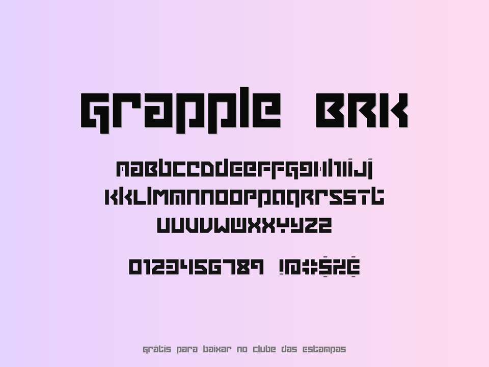 Fonte Grapple Brk Grátis Para Baixar