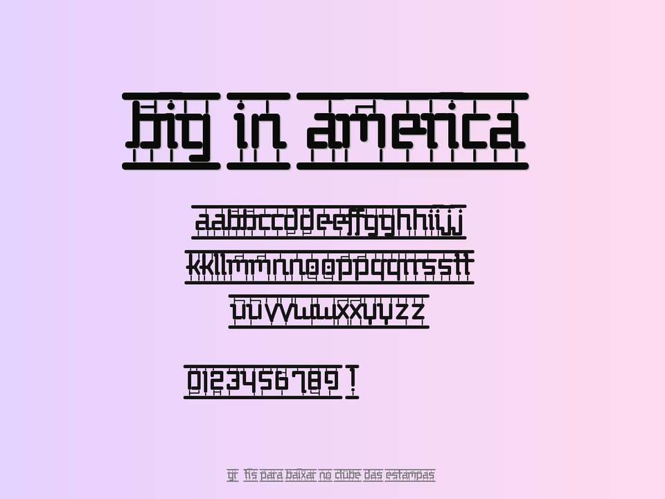 Fonte Big In America Grátis Para Baixar
