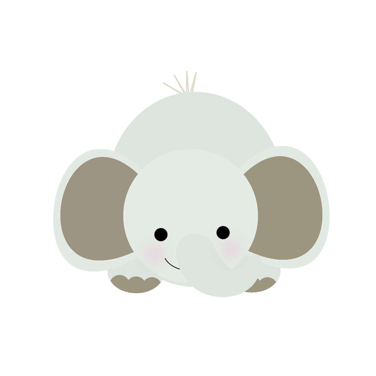 Elemento Elefante Cute Elefantinho Fofo Png (213)