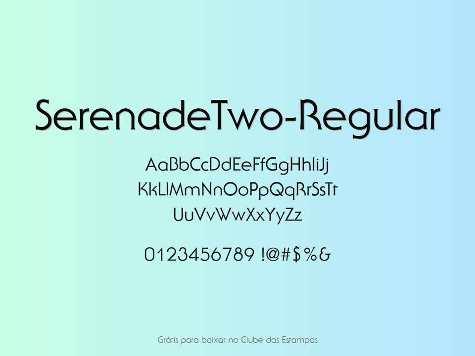 Fonte Serenadetwo Regular Grátis Para Baixar