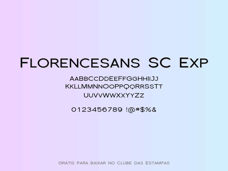 Fonte Florencesans Sc Exp Grátis Para Baixar