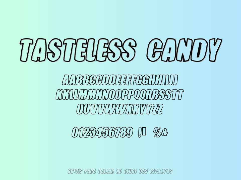 Fonte Tasteless Candy Grátis Para Baixar