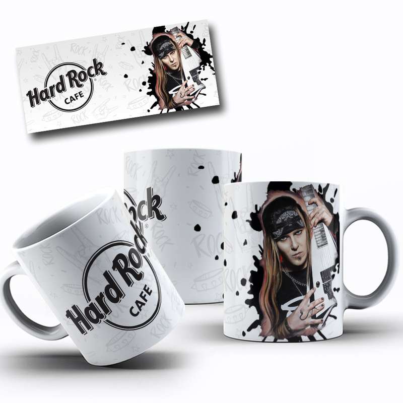 Arte Para Caneca Hard Rock Cafe Rock Star 1